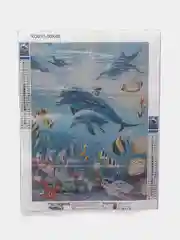 Багровый алмазная мозаика, без подрамника, 30 х 40 см