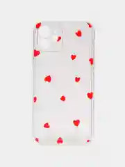 Чехол для iPhone 12, с принтом сердечек
