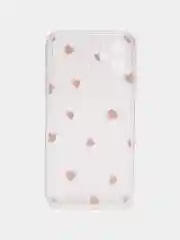Чехол для iPhone 12, с принтом сердечек