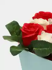 Красный букет из мыльных роз, ручная работа