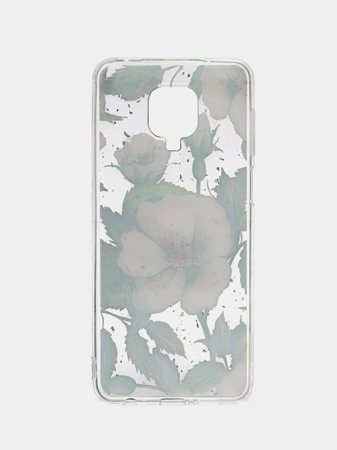 Зеленый чехол Summer Flowers для Xiaomi Redmi Note 9S