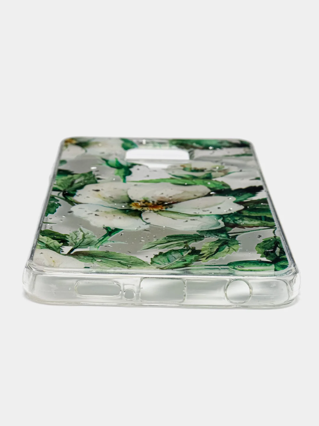 Зеленый чехол Summer Flowers для Xiaomi Redmi Note 9S