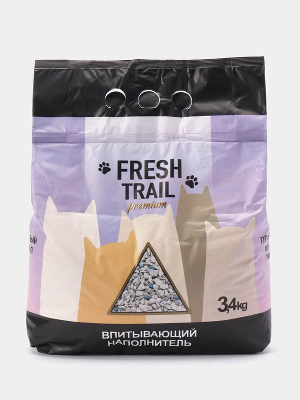 Fresh Trail Premium "ФРЕШ", 3,4 кг / 6 л, наполнитель впитывающий для кошачьего туалета
