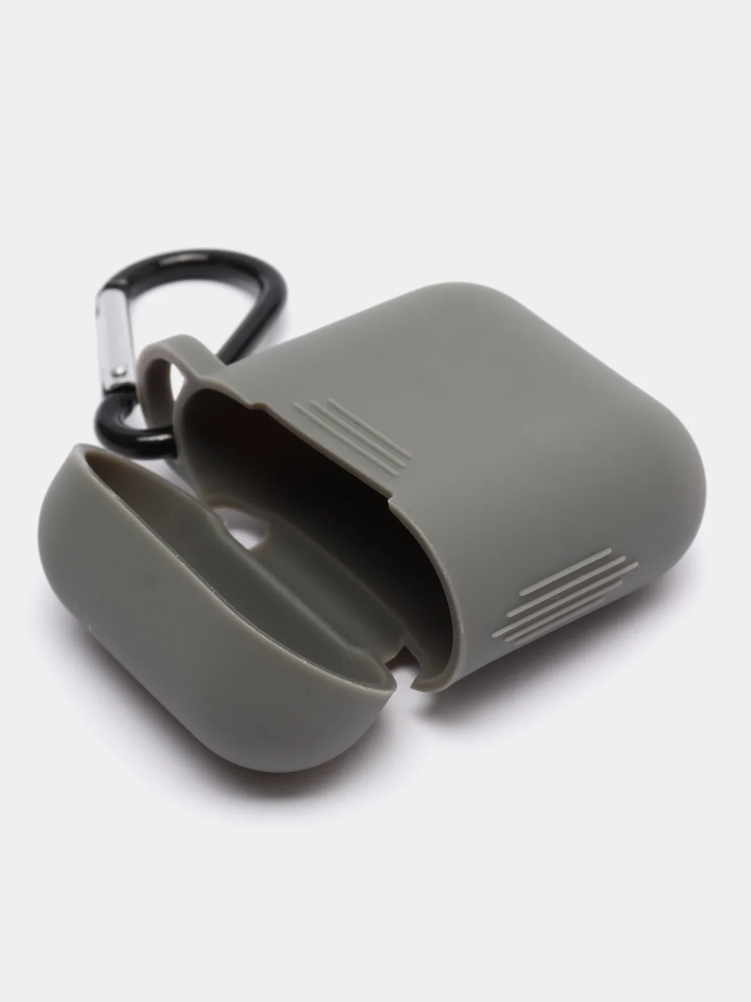 Угольный силиконовый чехол AA для наушников Apple Airpods 1/2