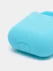 Голубой силиконовый чехол AA для наушников Apple Airpods 1/2