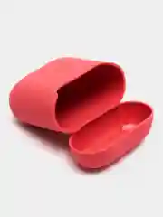 Багровый силиконовый чехол AA для наушников Apple Airpods 1/2