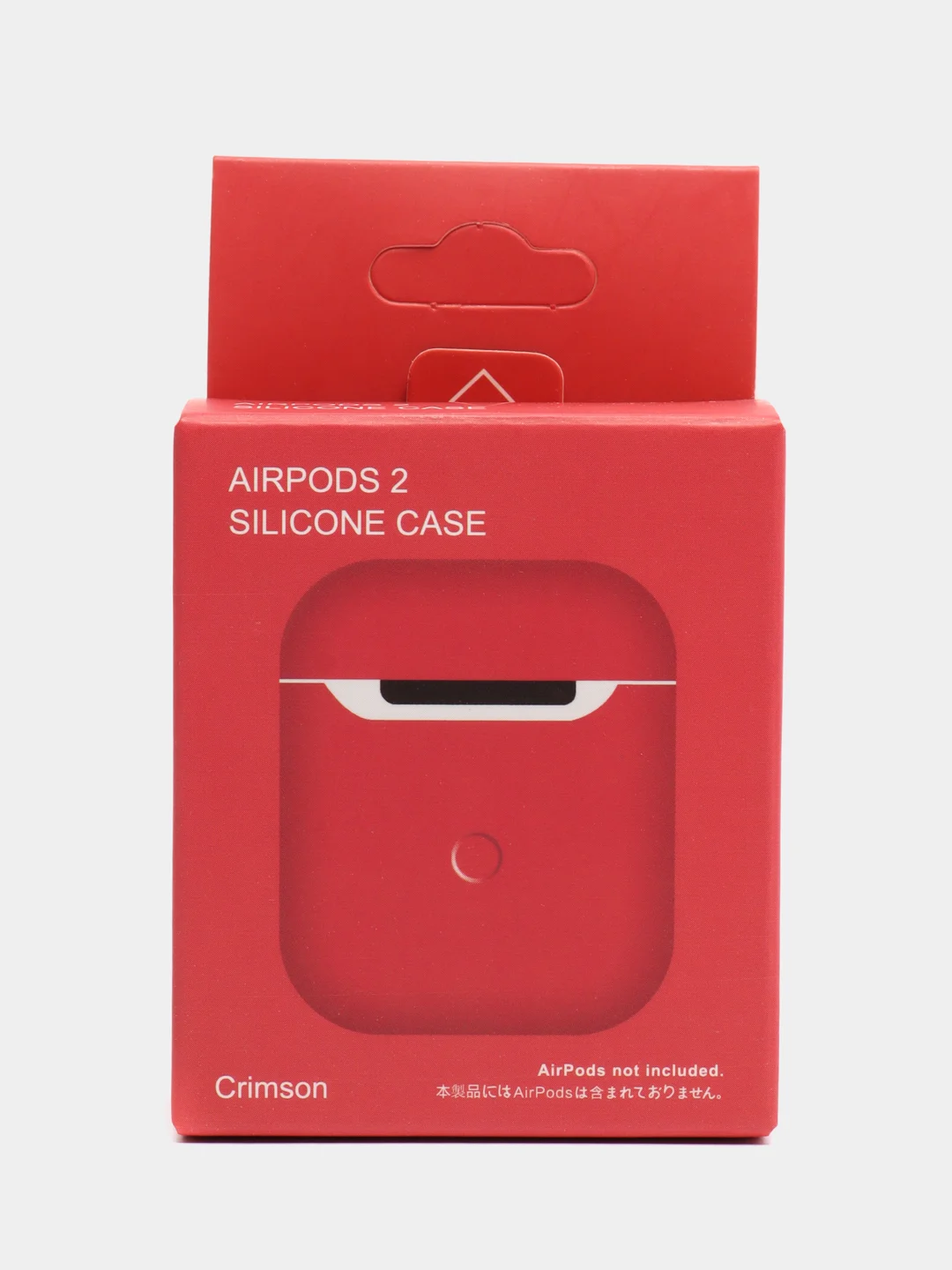 Багровый силиконовый чехол AA для наушников Apple Airpods 1/2