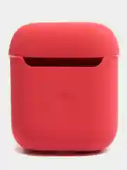 Багровый силиконовый чехол AA для наушников Apple Airpods 1/2