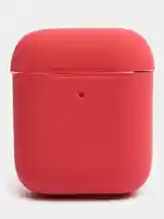 Багровый силиконовый чехол AA для наушников Apple Airpods 1/2