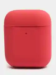 Бордовый силиконовый чехол AA для наушников Apple Airpods 1/2