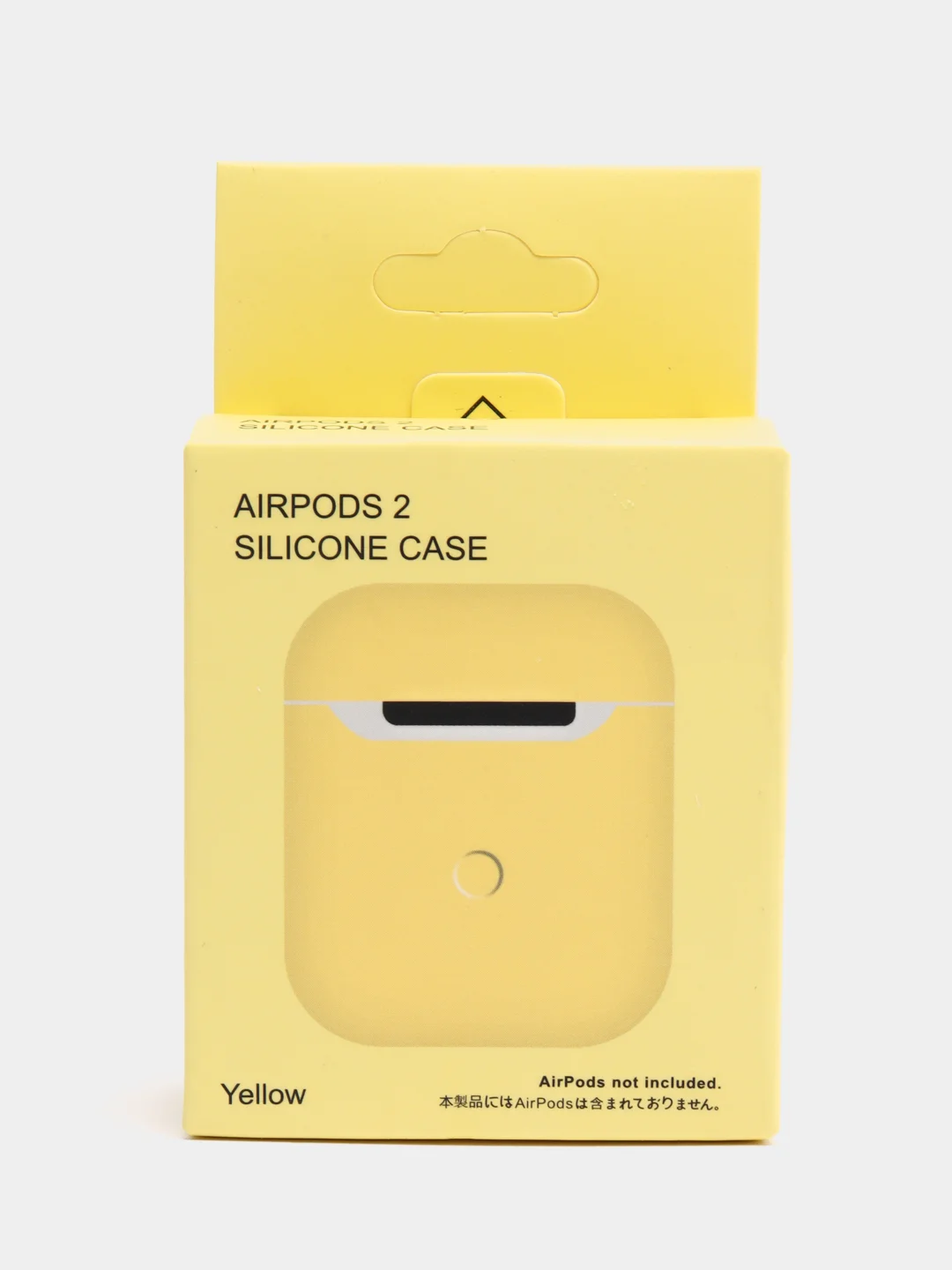 Желтый силиконовый чехол AA для наушников Apple Airpods 1/2