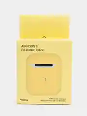 Желтый силиконовый чехол AA для наушников Apple Airpods 1/2