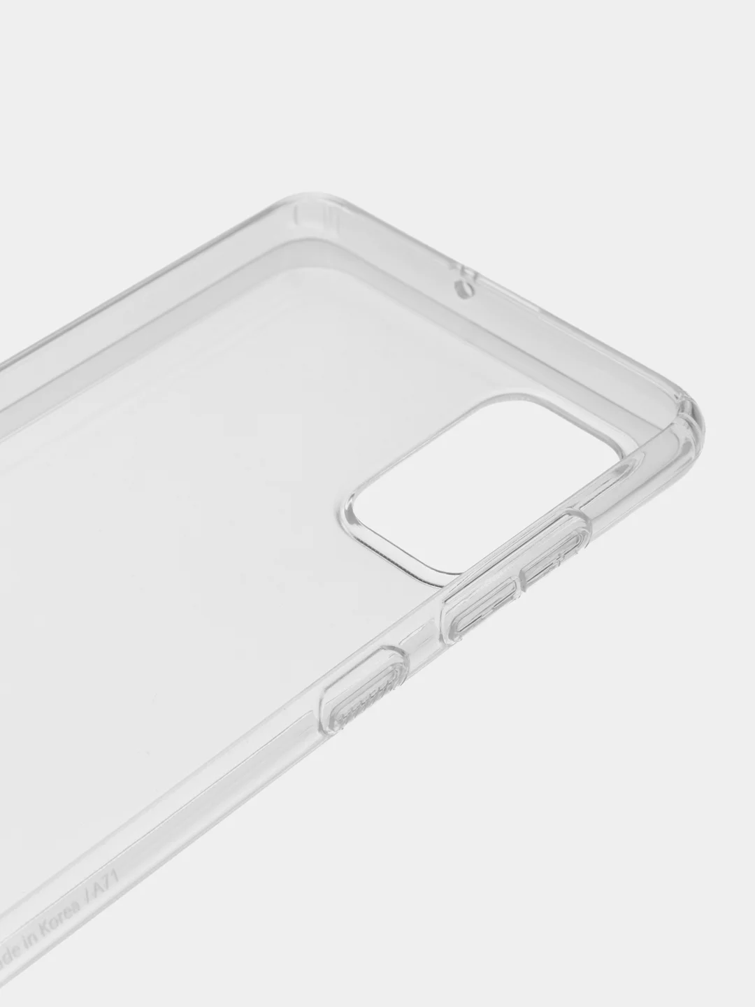 Прозрачный чехол силиконовый для Samsung Galaxy A71 накладка бампер черный / прозрачный Araree