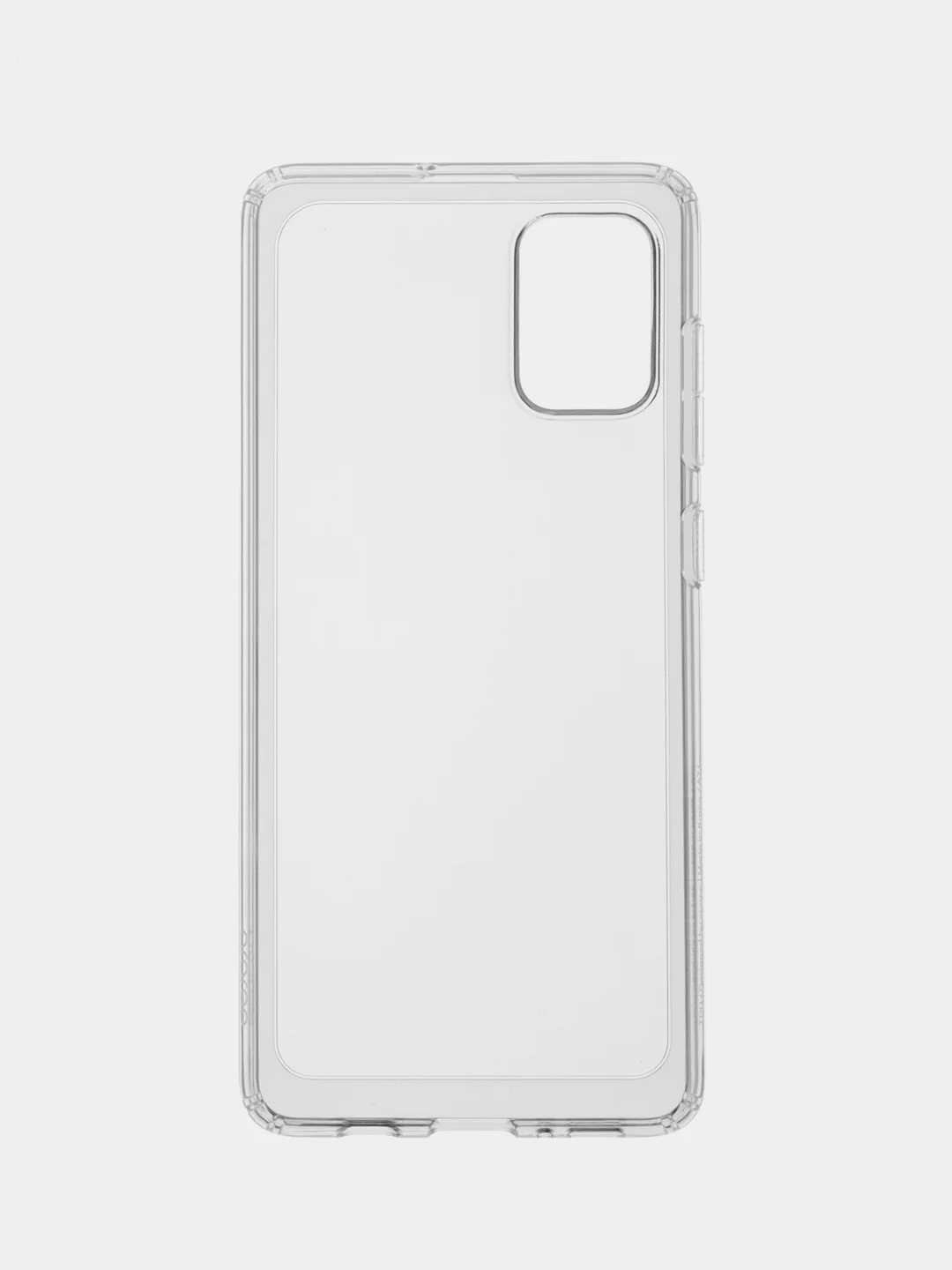 Прозрачный чехол силиконовый для Samsung Galaxy A71 накладка бампер черный / прозрачный Araree