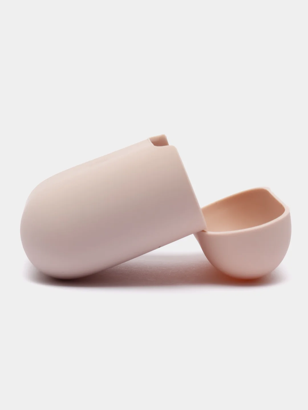 Бежевый силиконовый чехол AA для наушников Apple Airpods 1/2
