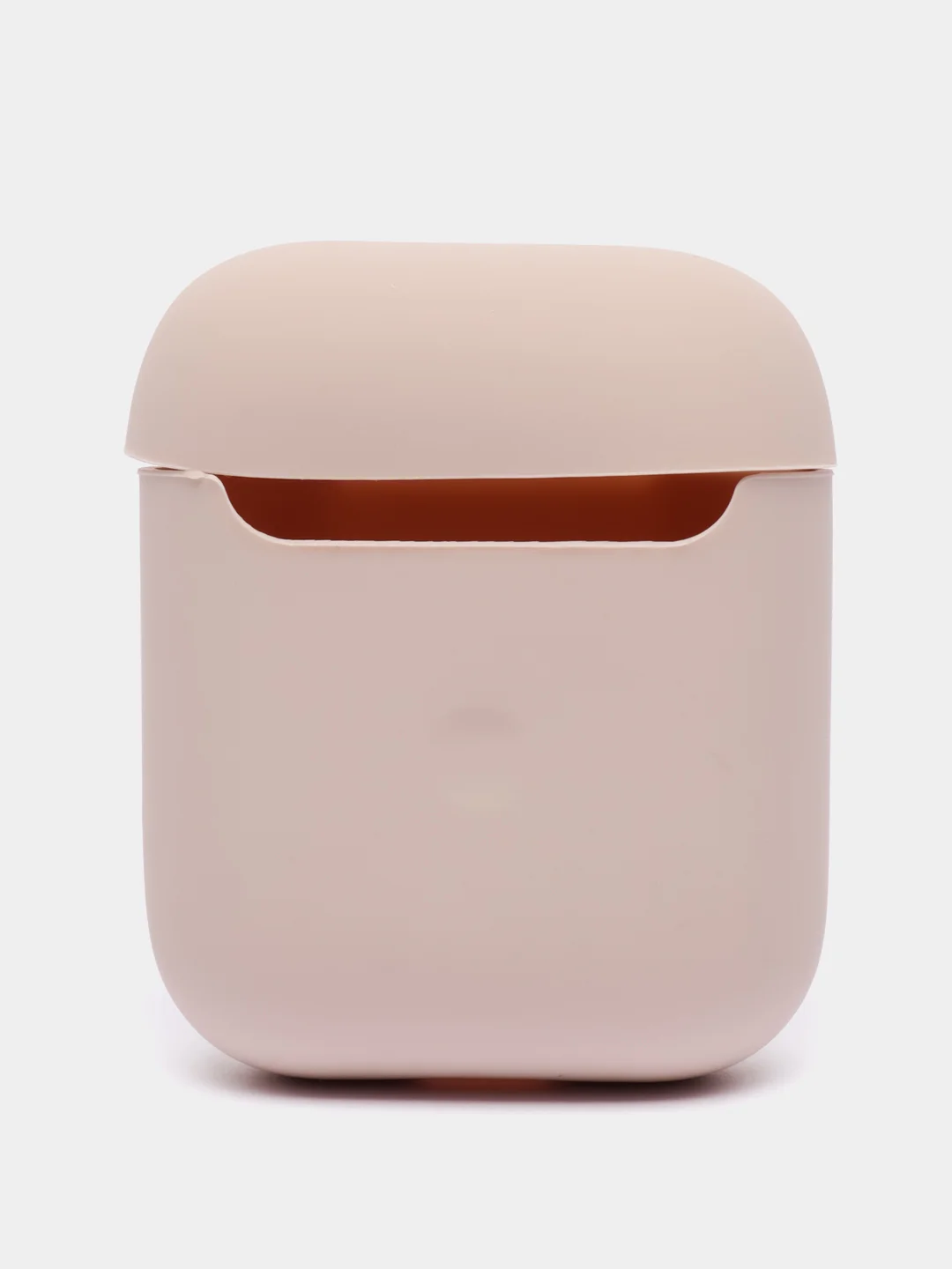 Бежевый силиконовый чехол AA для наушников Apple Airpods 1/2