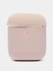 Бежевый силиконовый чехол AA для наушников Apple Airpods 1/2