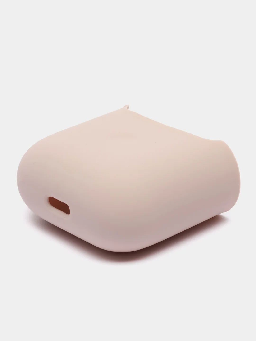 Бежевый силиконовый чехол AA для наушников Apple Airpods 1/2