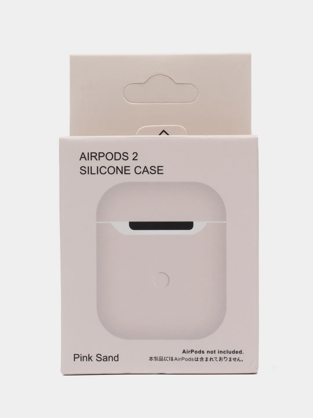 Бежевый силиконовый чехол AA для наушников Apple Airpods 1/2