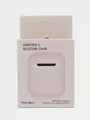 Бежевый силиконовый чехол AA для наушников Apple Airpods 1/2
