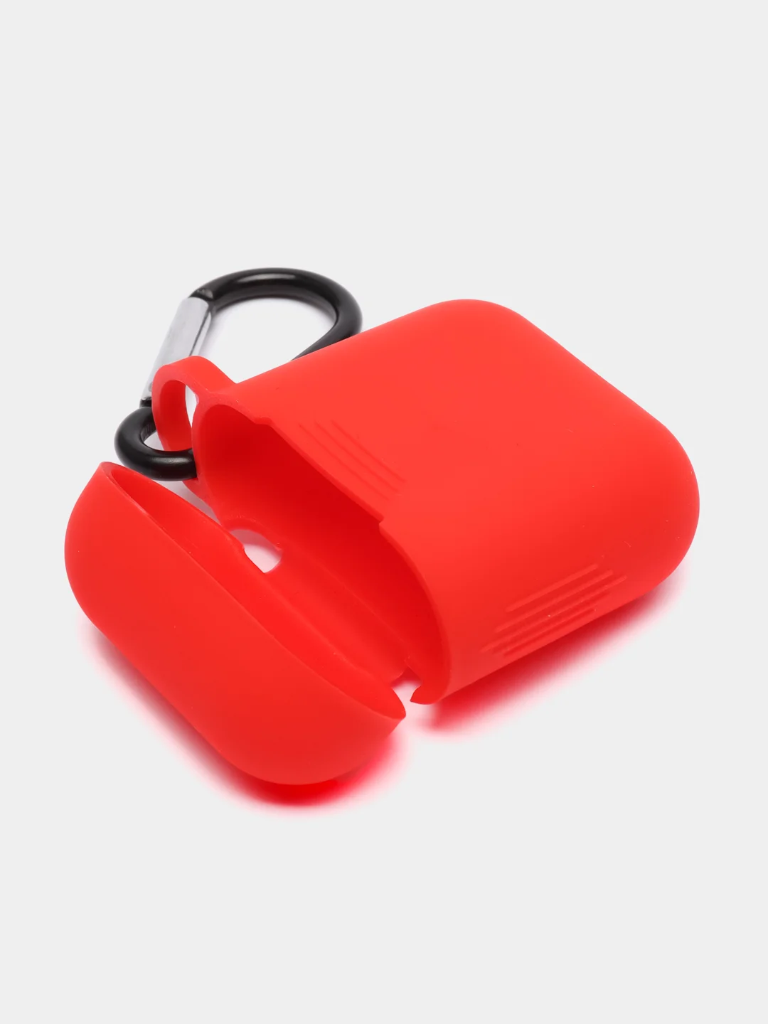 Красный силиконовый чехол AA для наушников Apple Airpods 1/2