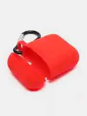 Красный силиконовый чехол AA для наушников Apple Airpods 1/2