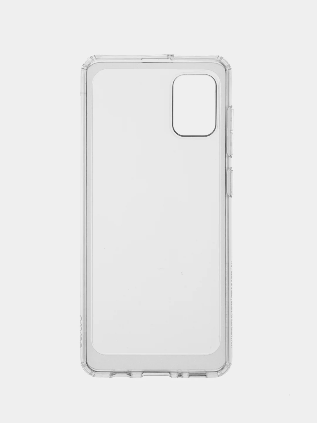 Прозрачный чехол силиконовый для Samsung A31 накладка, плотный бампер, прозрачный Araree A Cover