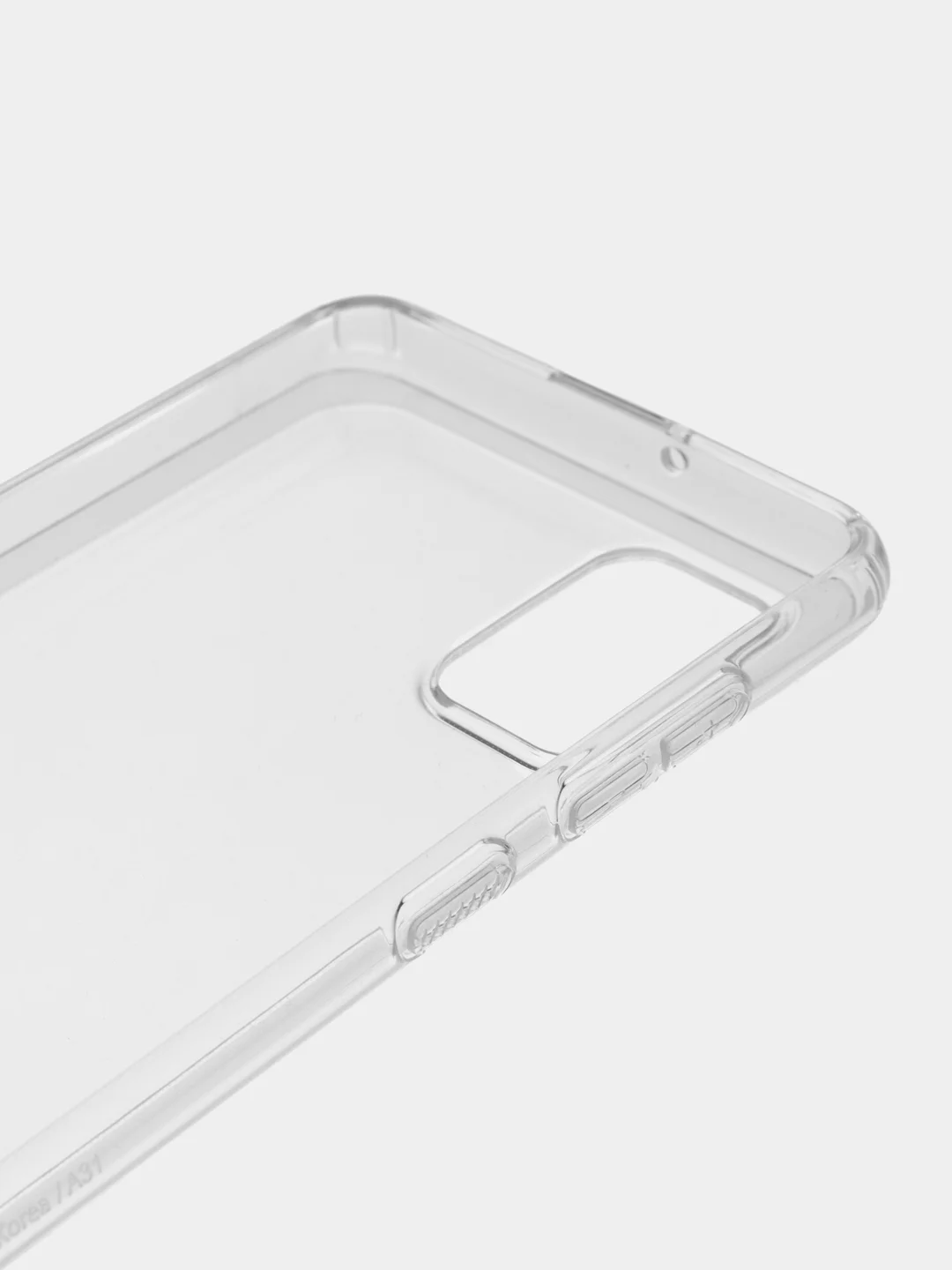 Прозрачный чехол силиконовый для Samsung A31 накладка, плотный бампер, прозрачный Araree A Cover