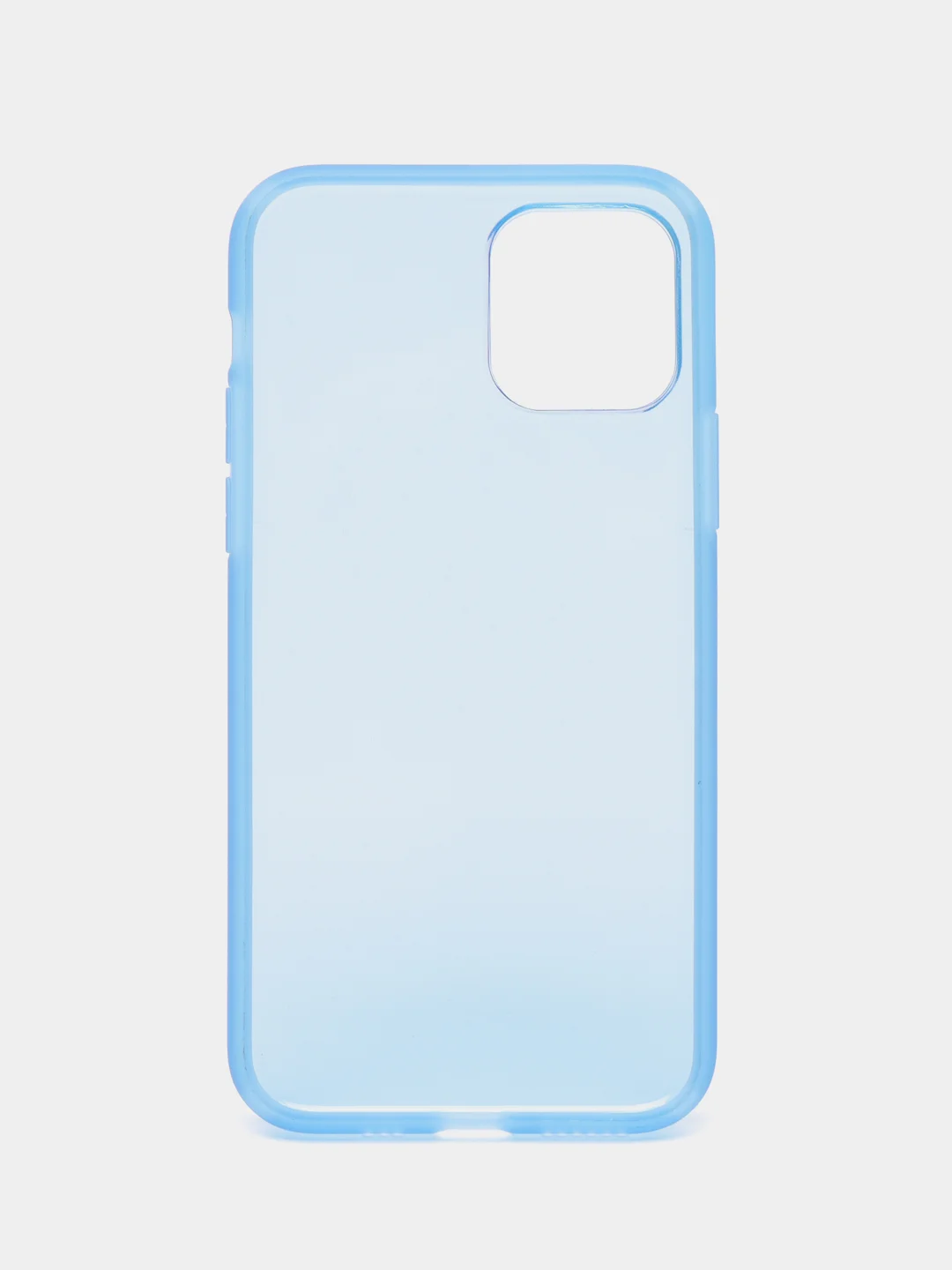 Голубой чехол силиконовый для iPhone 11 Pro, накладка, бампер, прозрачный, голубой, LuxCase