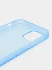 Голубой чехол силиконовый для iPhone 11 Pro, накладка, бампер, прозрачный, голубой, LuxCase