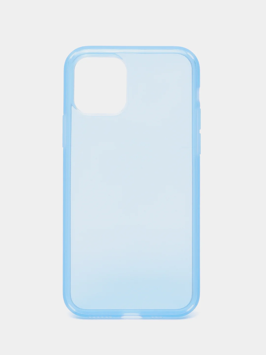 Голубой чехол силиконовый для iPhone 11 Pro, накладка, бампер, прозрачный, голубой, LuxCase