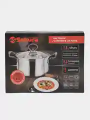 Кастрюля Sakura SA-P2016 с крышкой, капсульное дно, 16 см, 1.8 л