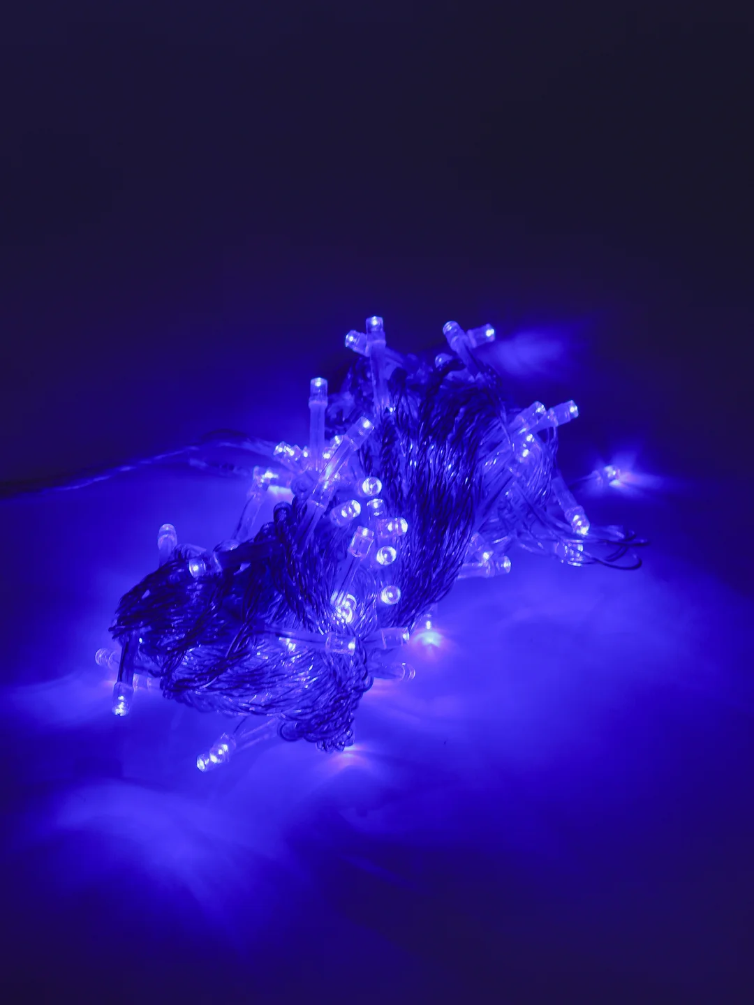 Синий светодиодная новогодняя гирлянда нить, 10м 100 LED лампочек и 8 режимов