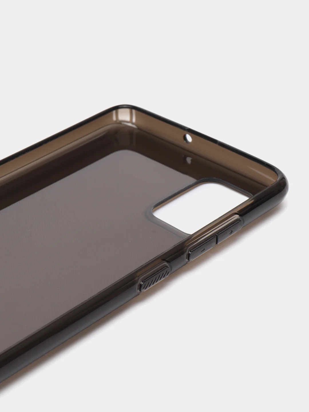 Прозрачный чехол силиконовый для Samsung Galaxy A51 накладка, плотный бампер затемненный Araree