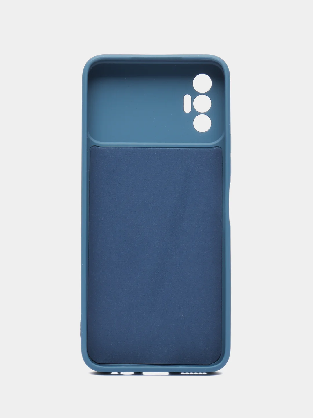 Синий чехол силиконовый для Tecno Spark 8P Microfiber, бампер, голубой, красный, синий, Borasco