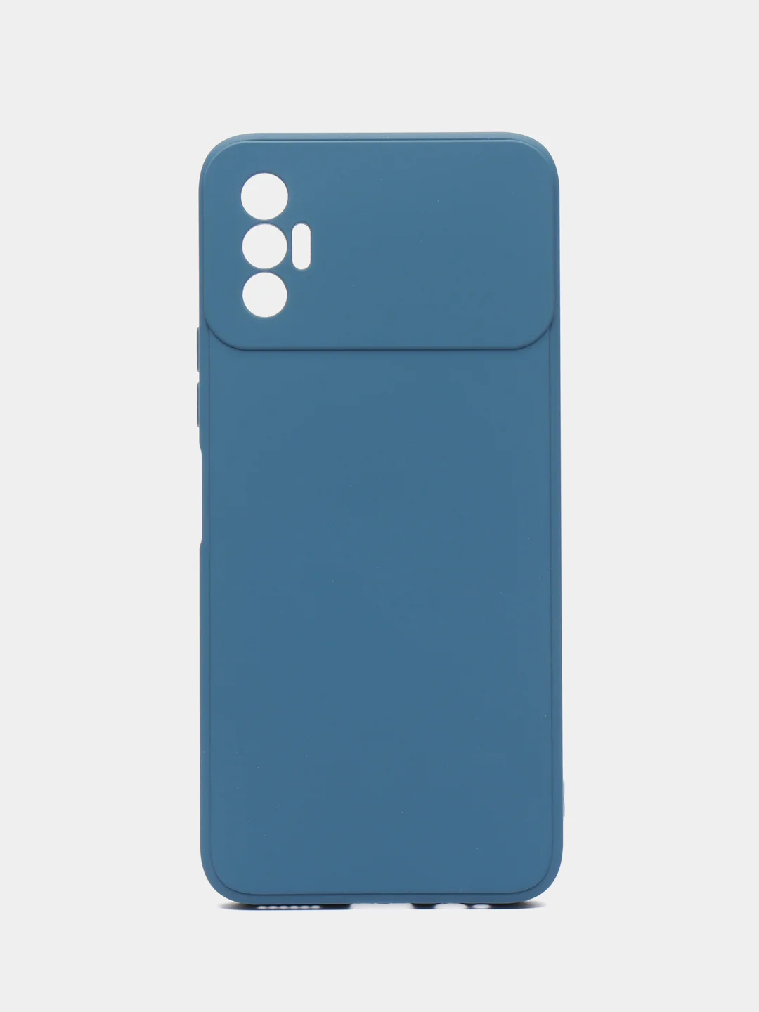 Синий чехол силиконовый для Tecno Spark 8P Microfiber, бампер, голубой, красный, синий, Borasco