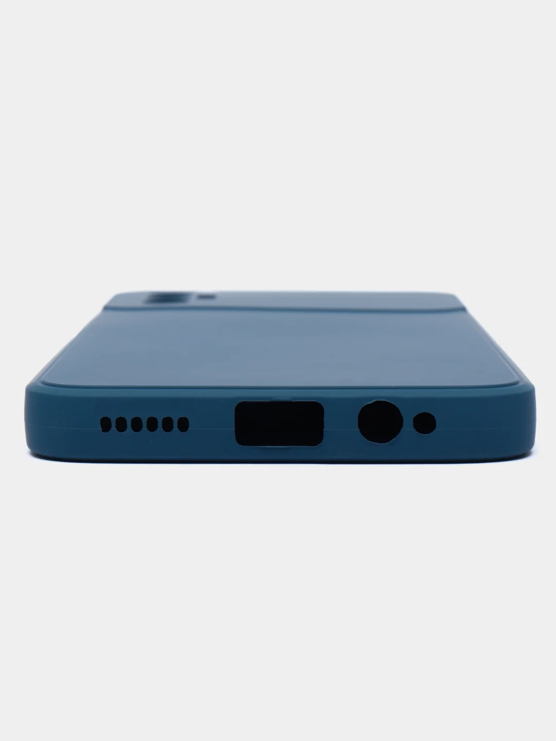 Синий чехол силиконовый для Tecno Spark 8P Microfiber, бампер, голубой, красный, синий, Borasco