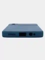 Синий чехол силиконовый для Tecno Spark 8P Microfiber, бампер, голубой, красный, синий, Borasco