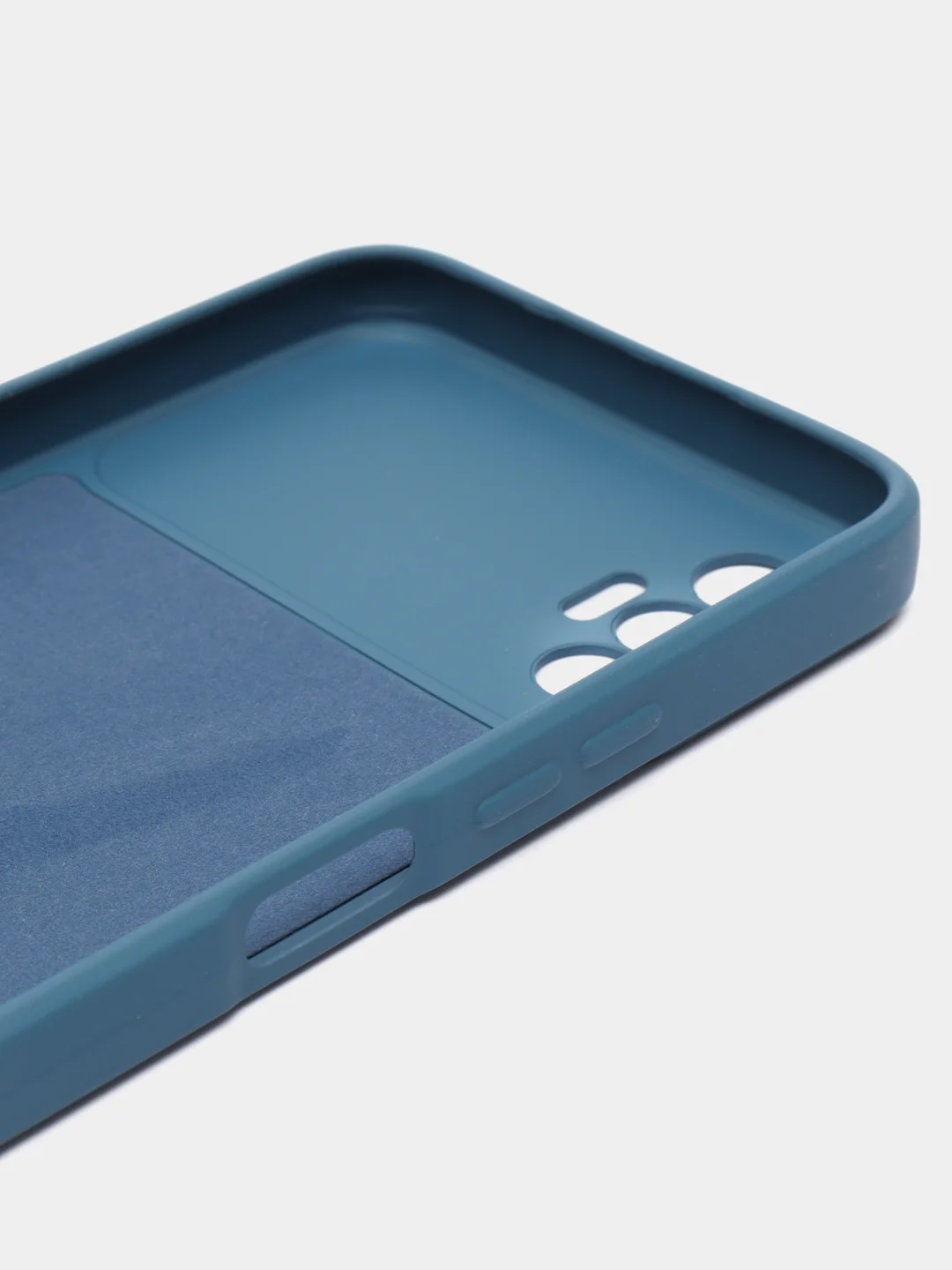 Синий чехол силиконовый для Tecno Spark 8P Microfiber, бампер, голубой, красный, синий, Borasco