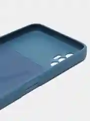 Синий чехол силиконовый для Tecno Spark 8P Microfiber, бампер, голубой, красный, синий, Borasco