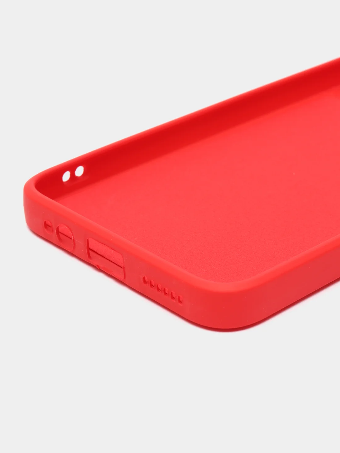 Красный чехол силиконовый для Tecno Spark 8P Microfiber, бампер, голубой, красный, синий, Borasco
