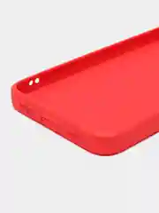Красный чехол силиконовый для Tecno Spark 8P Microfiber, бампер, голубой, красный, синий, Borasco