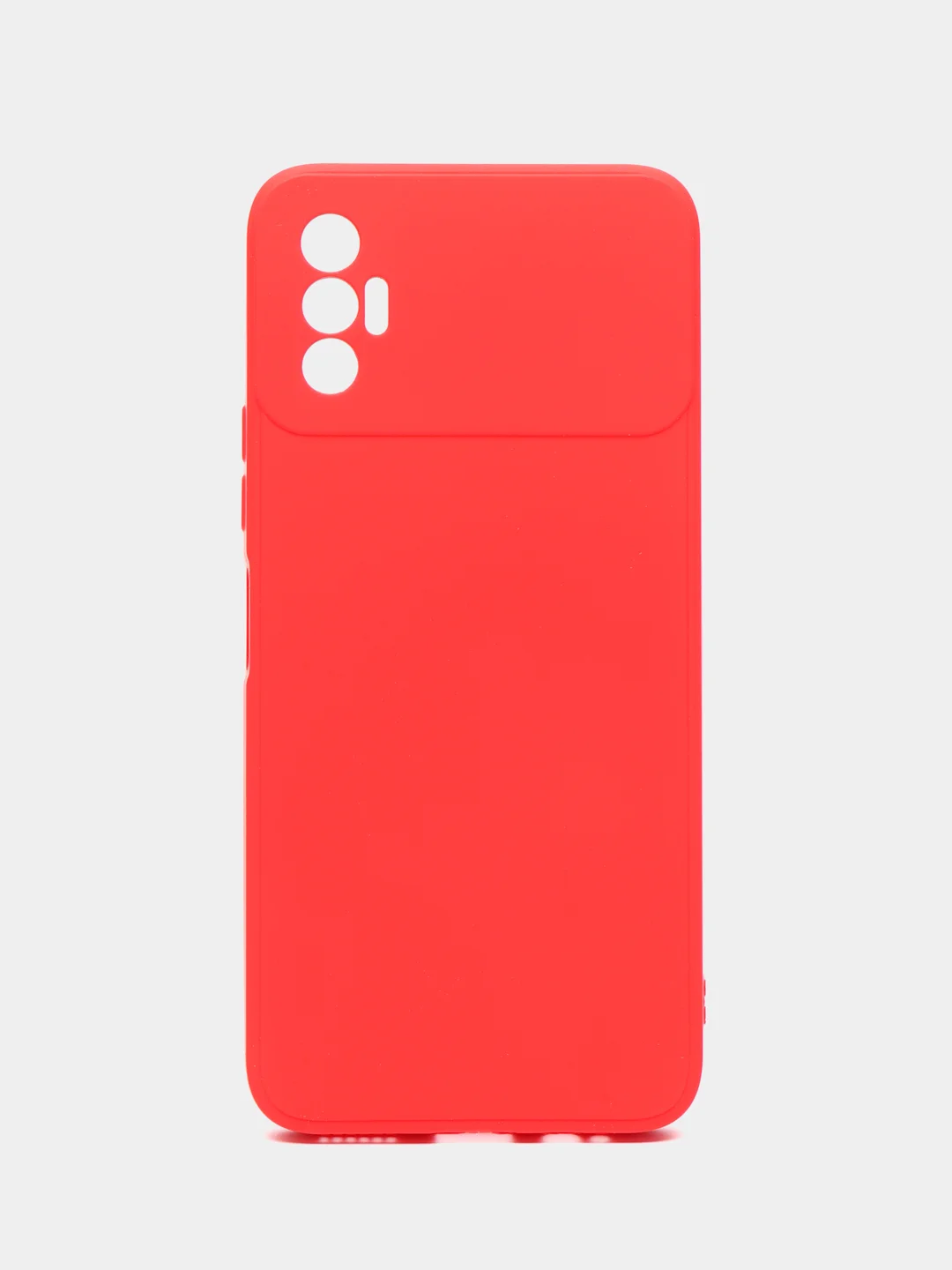 Красный чехол силиконовый для Tecno Spark 8P Microfiber, бампер, голубой, красный, синий, Borasco