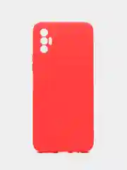Красный чехол силиконовый для Tecno Spark 8P Microfiber, бампер, голубой, красный, синий, Borasco