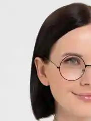 Черный круглые имиджевые очки