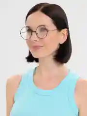Черный круглые имиджевые очки