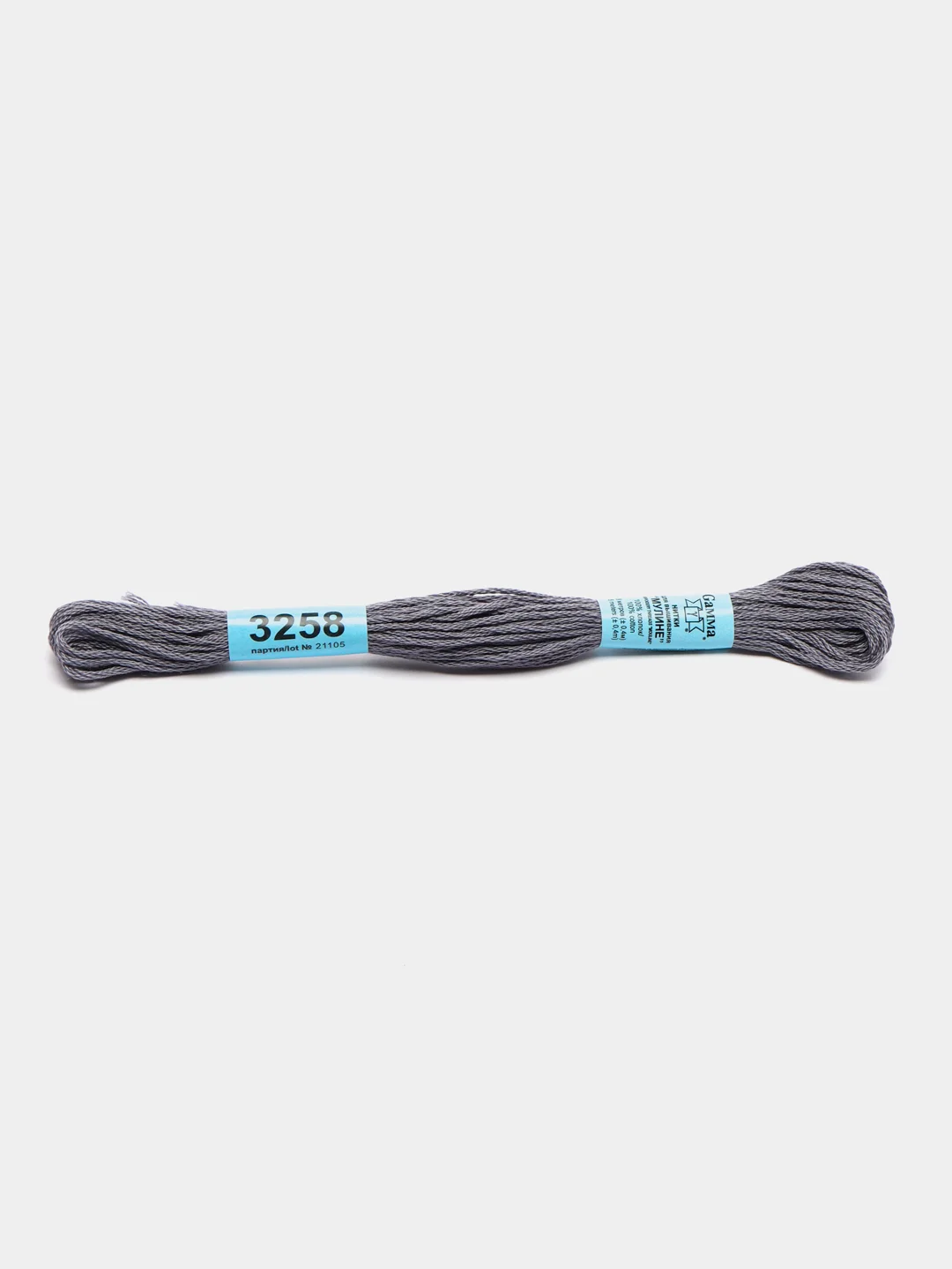 Белый нитки для вышивания мулине Gamma, 100% хлопок, номера цветов 3200-3299