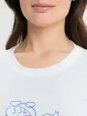 Белый футболка женская укороченная