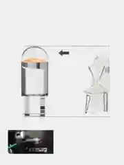 Белый светодиодные габаритные LED лампочки лампы / огни / габаритки T10/W5W, белый цвет