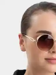 Золотой солнцезащитные очки унисекс